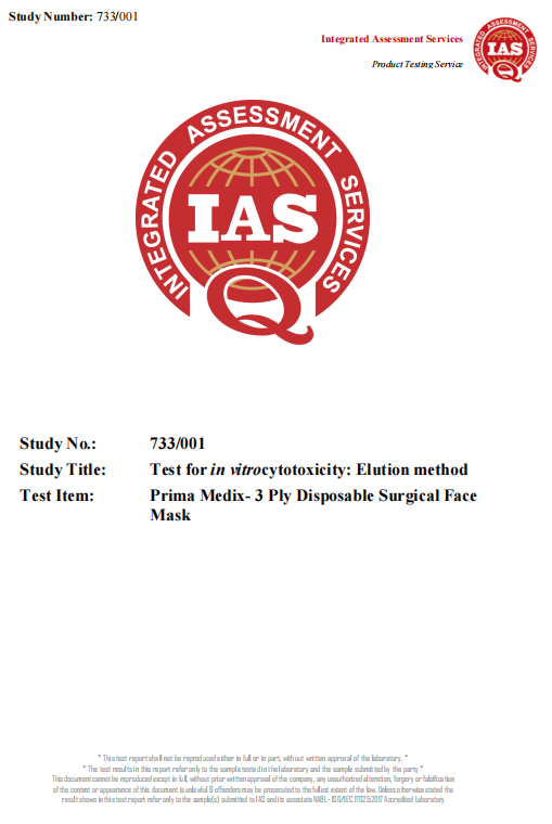 PrimaMedix - Cytotoxicity Report